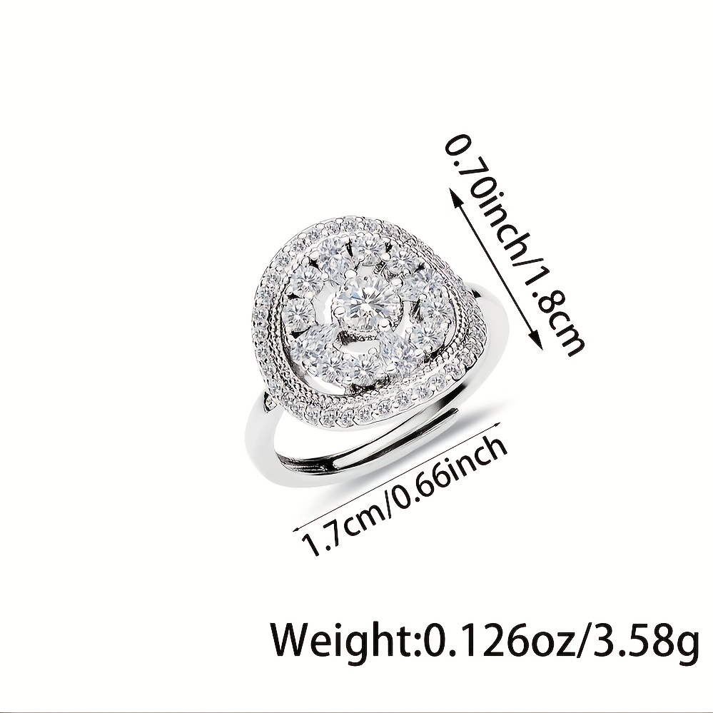 Vintage-Inspired 925 Sterling CZ Engagement Wedding Ring